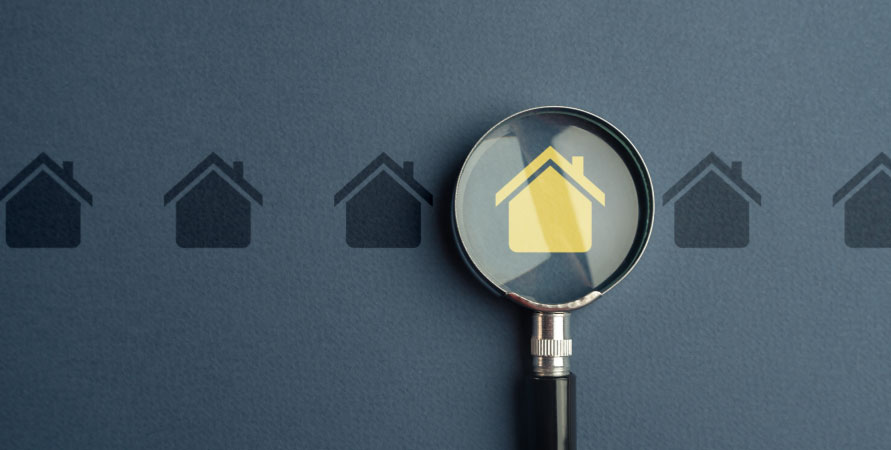 magnifying glass highlighting property